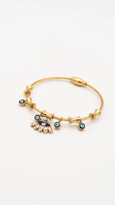Evil Eye Golden Bangle